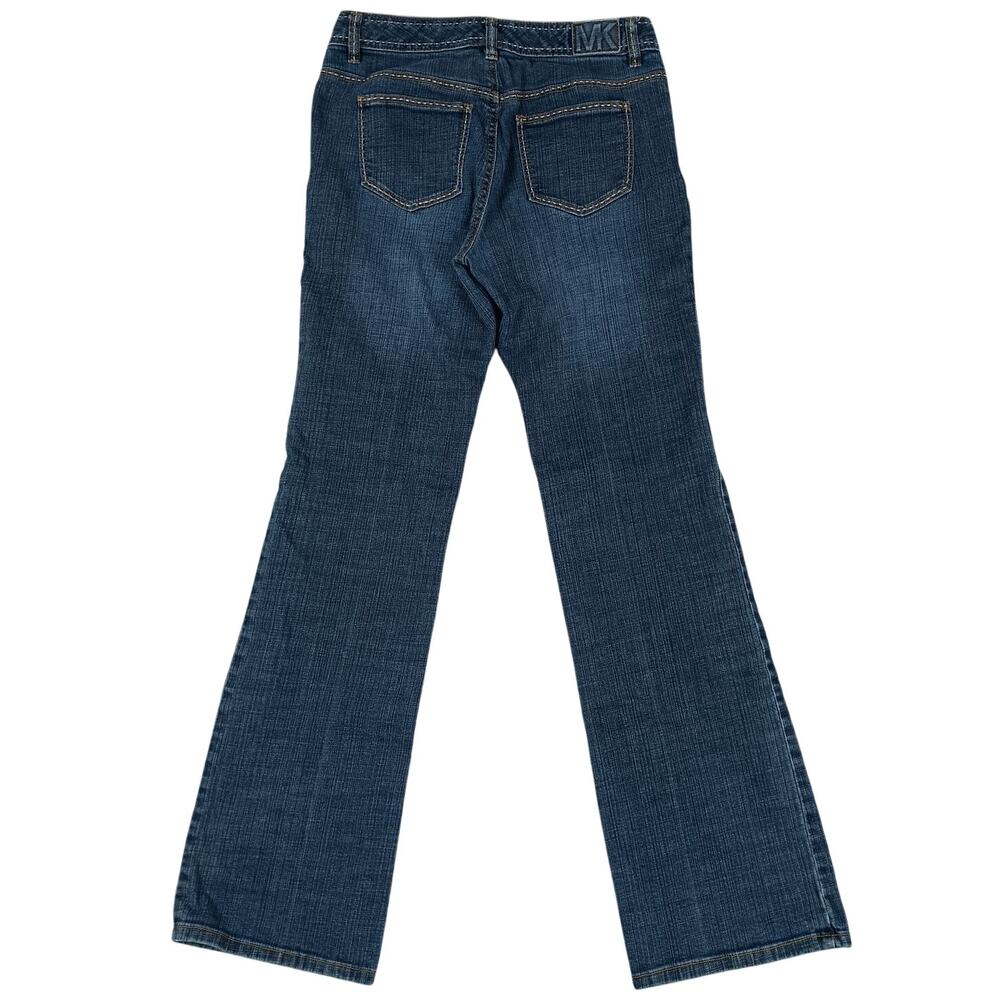 Michael Kors Jeans Womens 4/33 28X32 Stonewash Bootcut Thick‎ Stitch Street Y2K